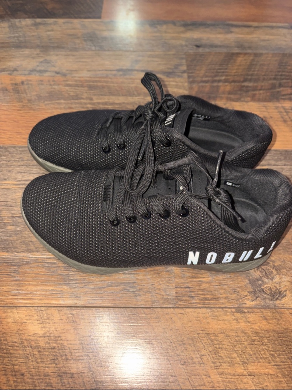 NOBULL Men’s Black Athletic Trainers with White Logo‎